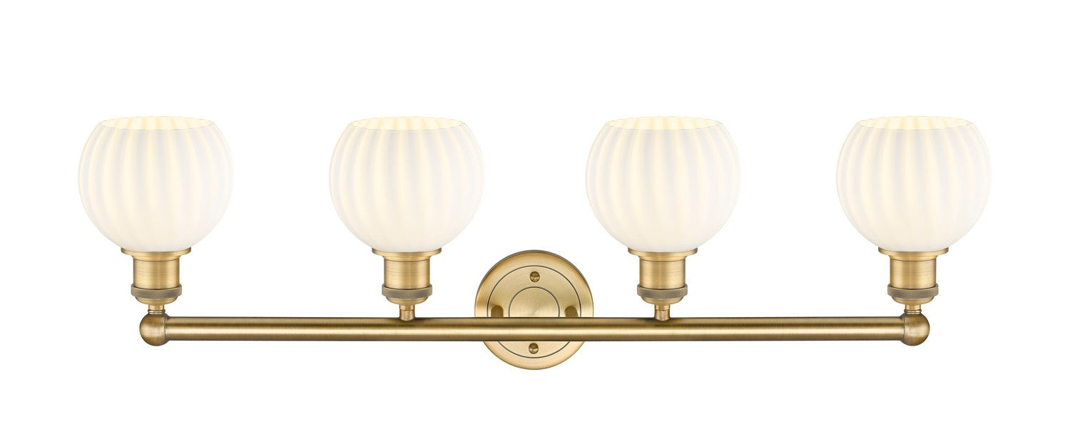 Innovations 616-4W-BB-G1217-6WV LED Bath Vanity, Brushed Brass