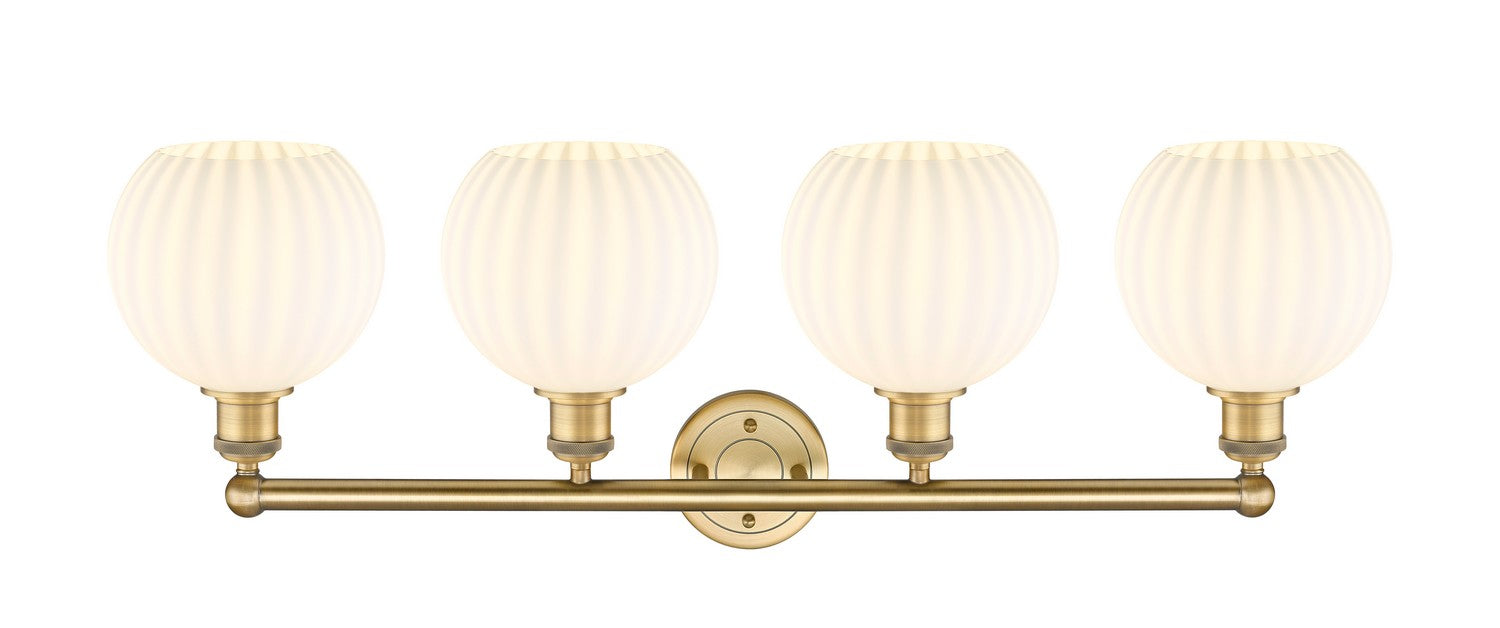 Innovations 616-4W-BB-G1217-8WV LED Bath Vanity, Brushed Brass
