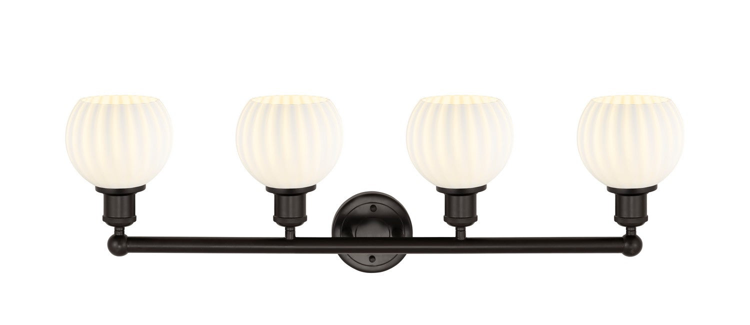 Innovations 616-4W-OB-G1217-6WV LED Bath Vanity, Oil Rubbed Bronze