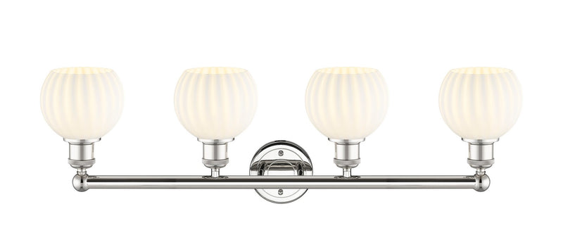 Innovations 616-4W-PN-G1217-6WV LED Bath Vanity, Polished Nickel