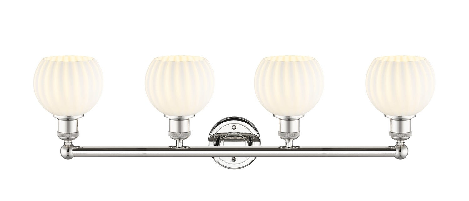 Innovations 616-4W-PN-G1217-6WV LED Bath Vanity, Polished Nickel