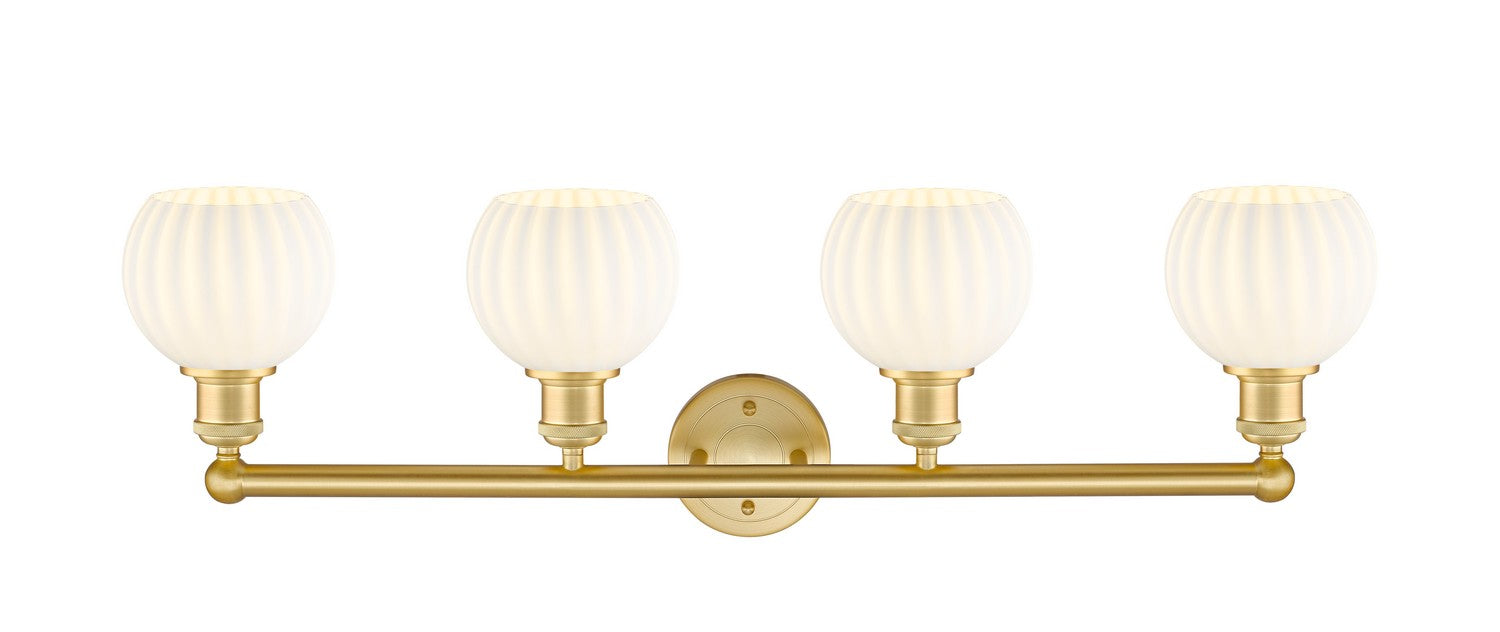 Innovations 616-4W-SG-G1217-6WV LED Bath Vanity, Satin Gold