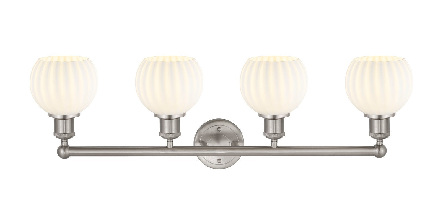 Innovations 616-4W-SN-G1217-6WV LED Bath Vanity, Brushed Satin Nickel