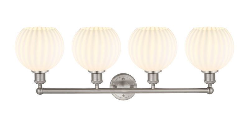 Innovations 616-4W-SN-G1217-8WV LED Bath Vanity, Satin Nickel