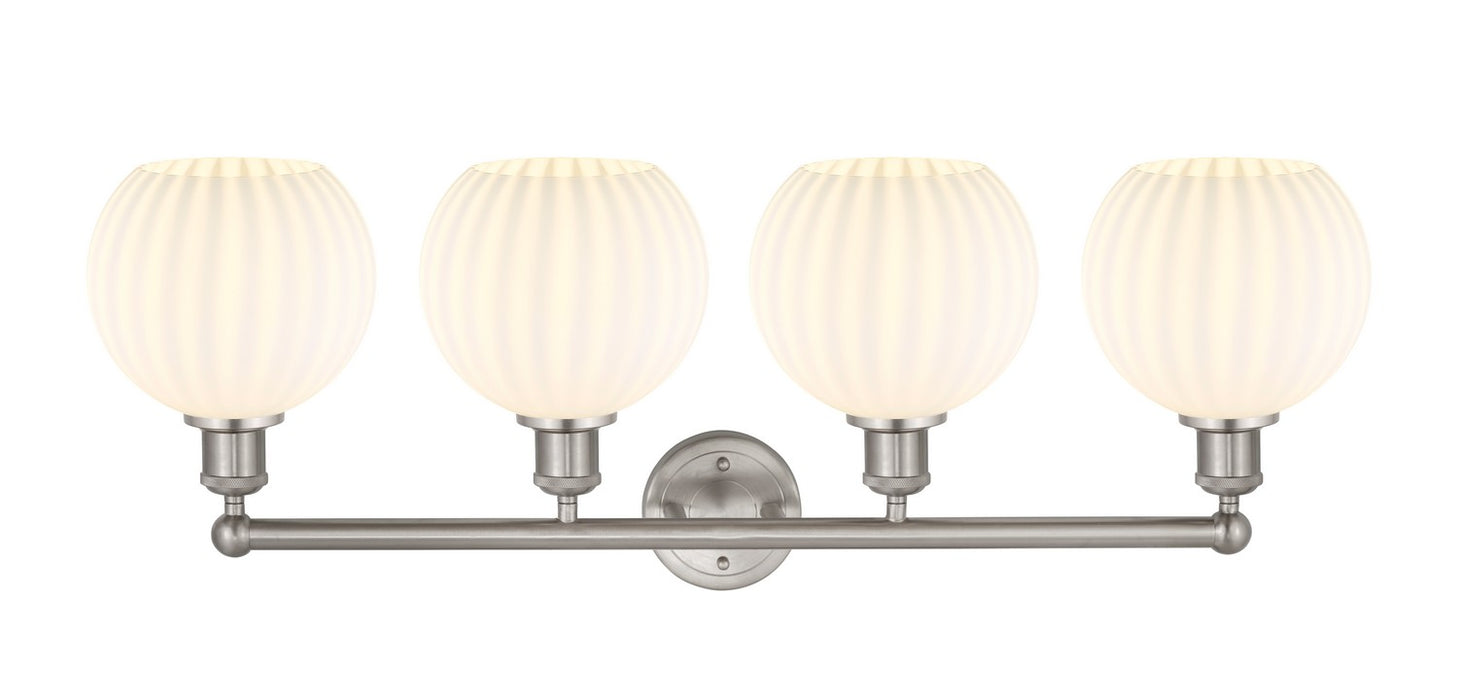 Innovations 616-4W-SN-G1217-8WV LED Bath Vanity, Satin Nickel