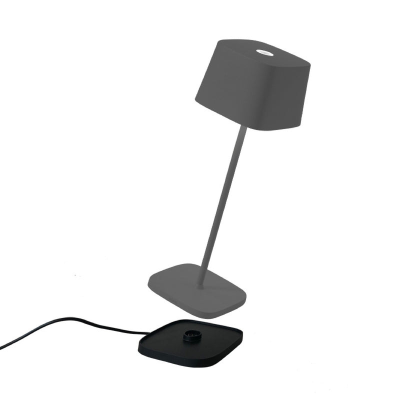 Zafferano LD0870N4 LED Table Lamp, Dark Grey