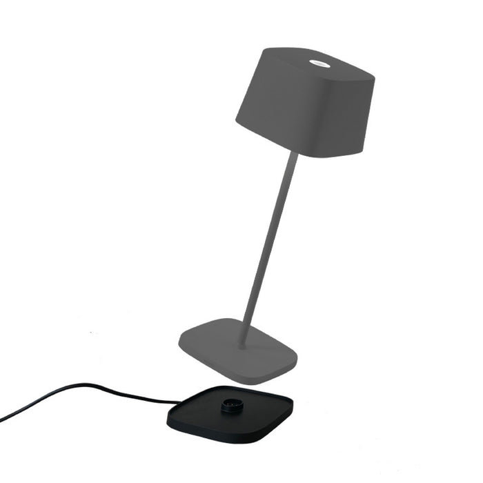 Zafferano LD0870N4 LED Table Lamp, Dark Grey