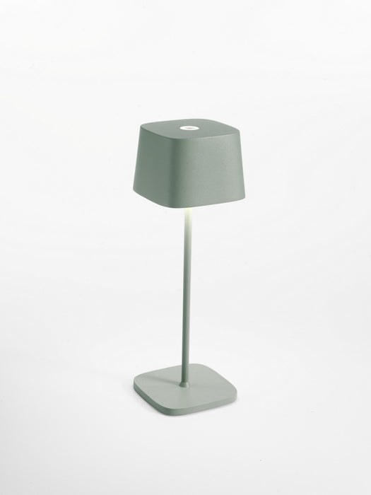 Zafferano LD0870G4 LED Table Lamp, Sage