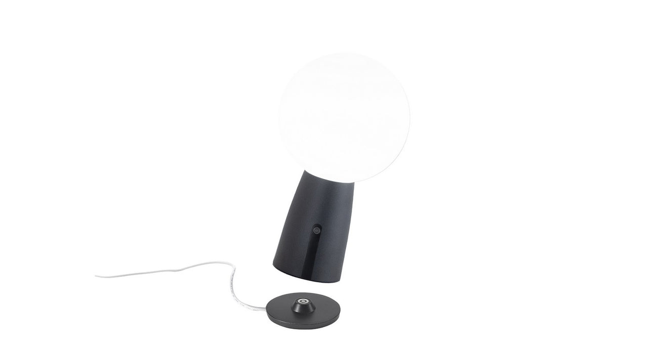 Zafferano LD0900N3 LED Table Lamp, Dark Grey