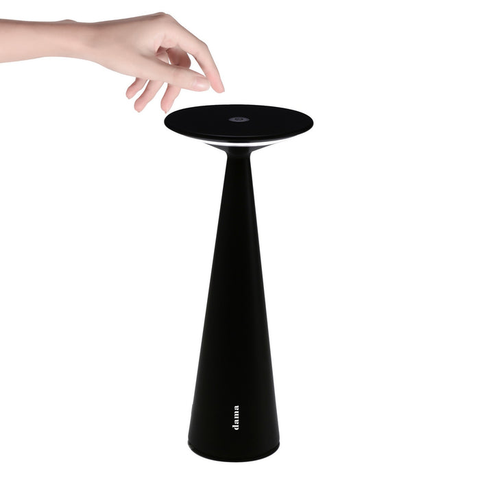 Zafferano LD0610N3 LED Table Lamp, Black