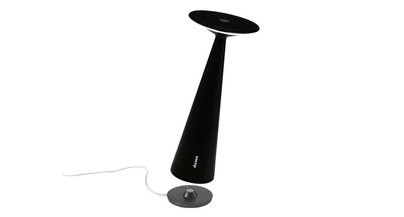 Zafferano LD0610N3 LED Table Lamp, Black