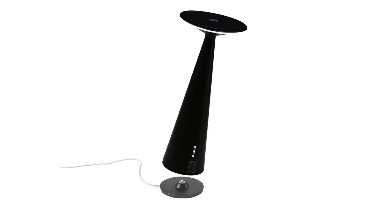Zafferano LD0611N3 LED Table Lamp, Black