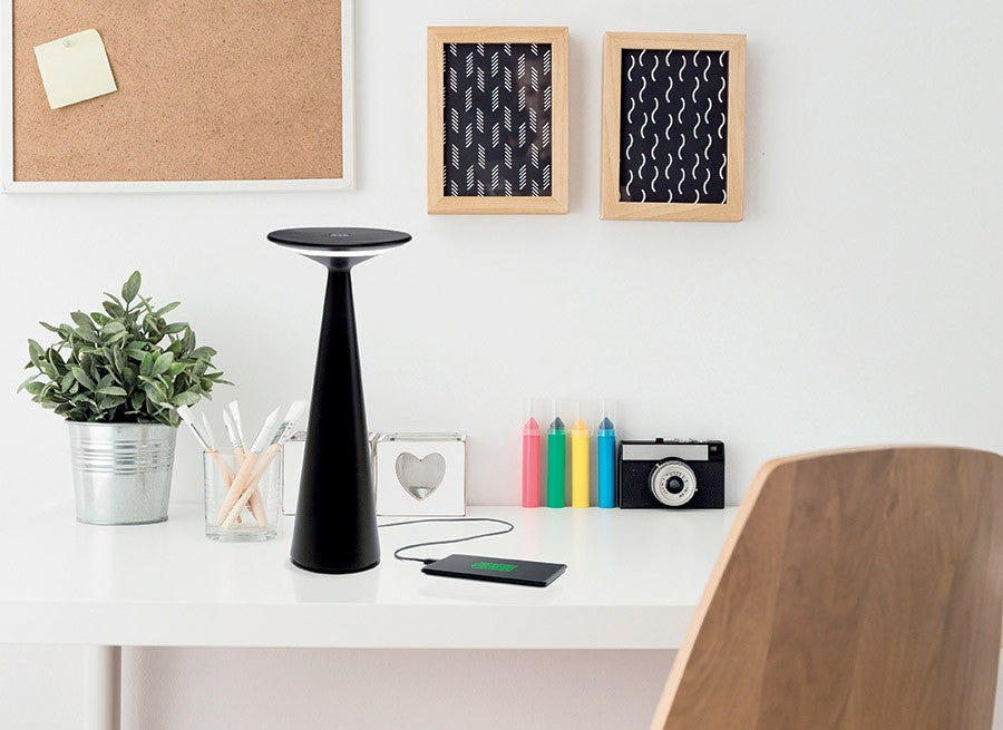 Zafferano LD0611N3 LED Table Lamp, Black