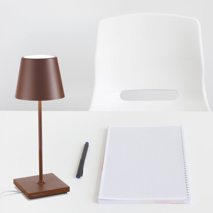 Zafferano LD0320R4 LED Table Lamp, Rust