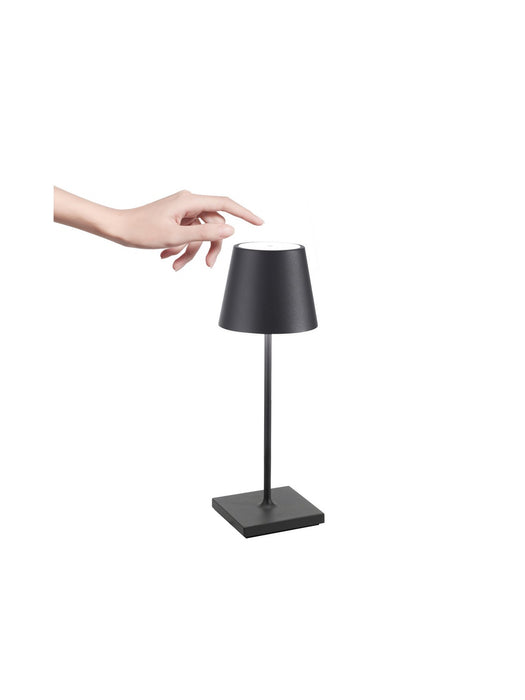 Zafferano LD0320N4 LED Table Lamp, Dark grey