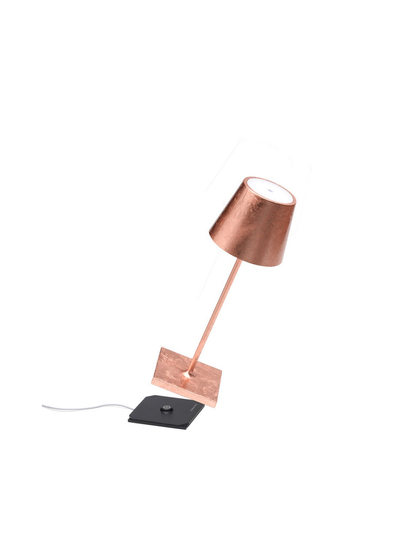 Zafferano LD0320RFR LED Table Lamp, Copper leaf