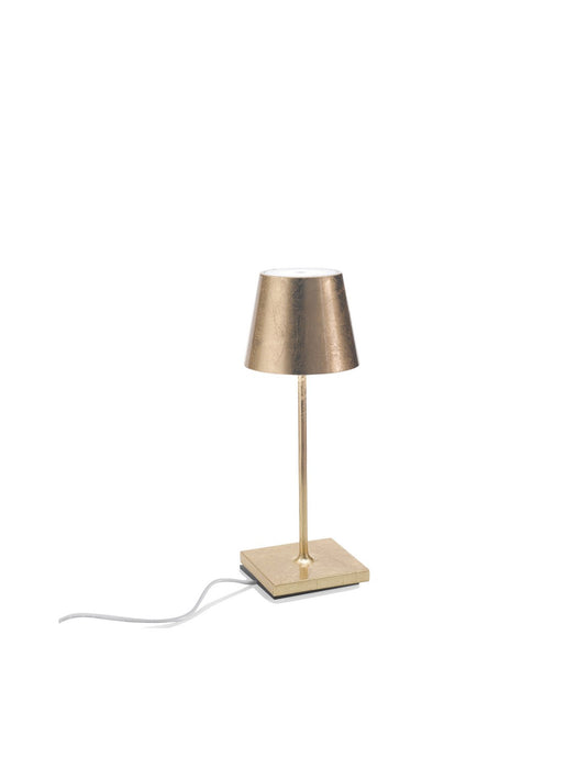 Zafferano LD0320BFO LED Table Lamp, Gold leaf