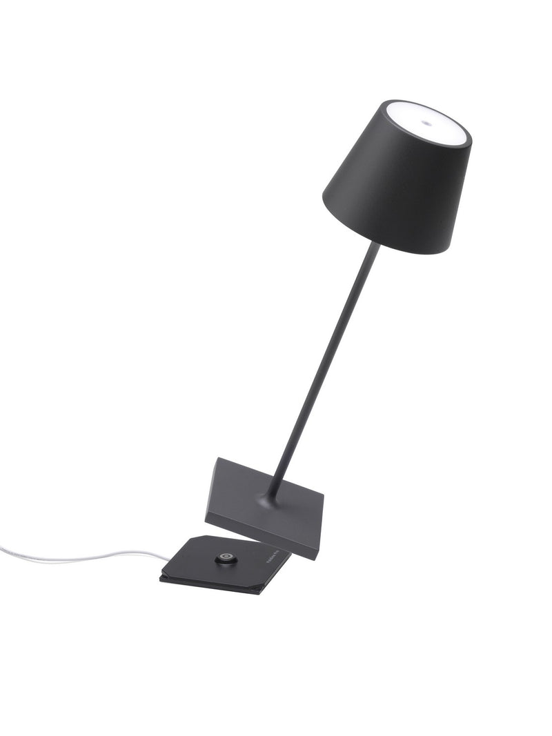 Zafferano LD0340N4 LED Table Lamp, Dark grey
