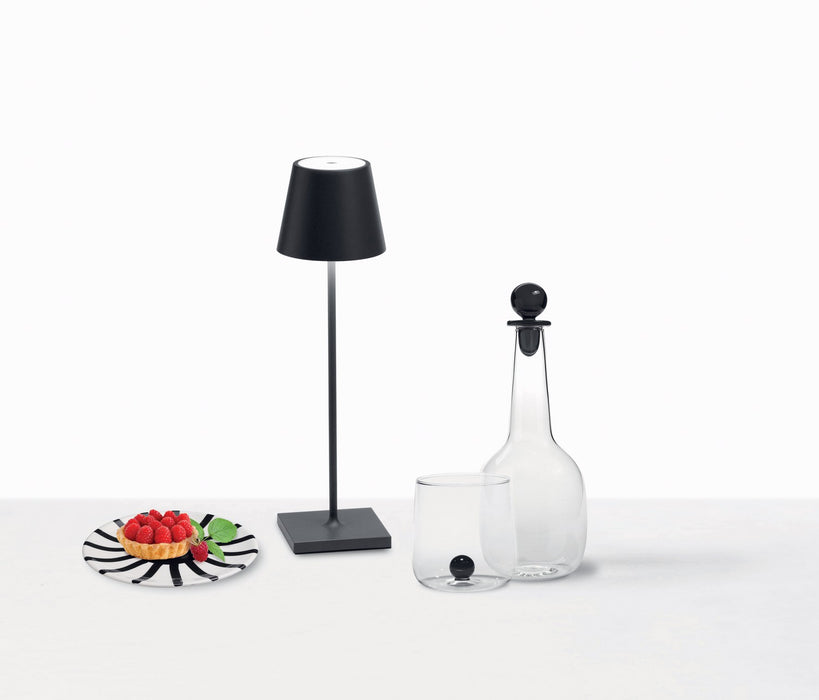 Zafferano LD0340N4 LED Table Lamp, Dark grey