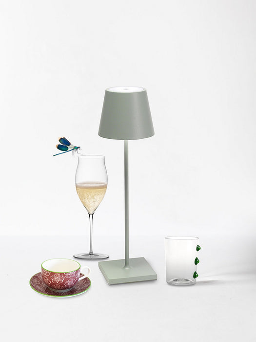 Zafferano LD0340G4 LED Table Lamp, Sage
