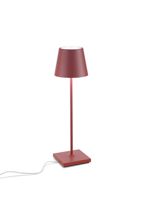 Zafferano LD0340F4 LED Table Lamp, Red