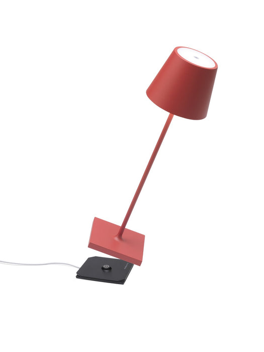 Zafferano LD0340F4 LED Table Lamp, Red