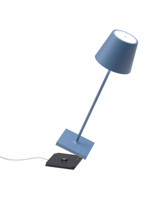 Zafferano LD0340A4 LED Table Lamp, Avio Blue