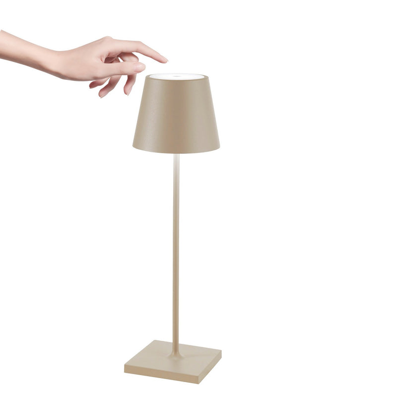 Zafferano LD0340S4 LED Table Lamp, Sand
