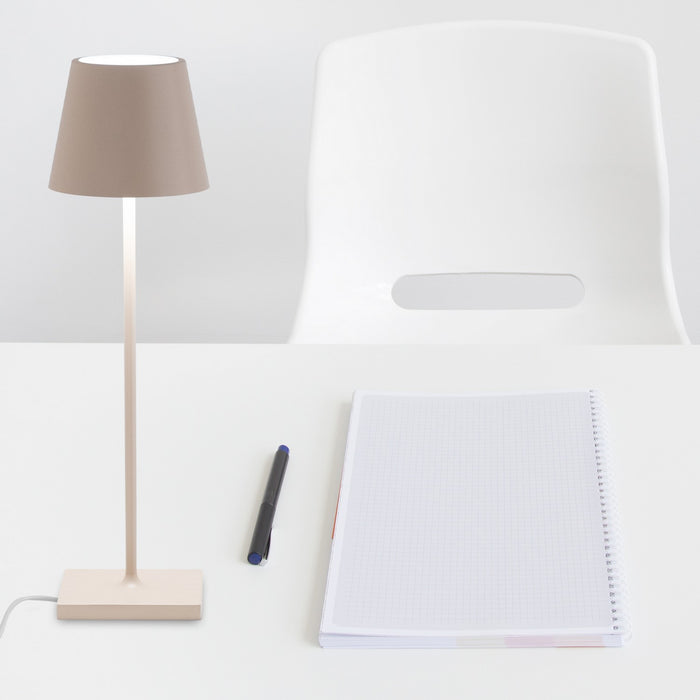 Zafferano LD0340S4 LED Table Lamp, Sand