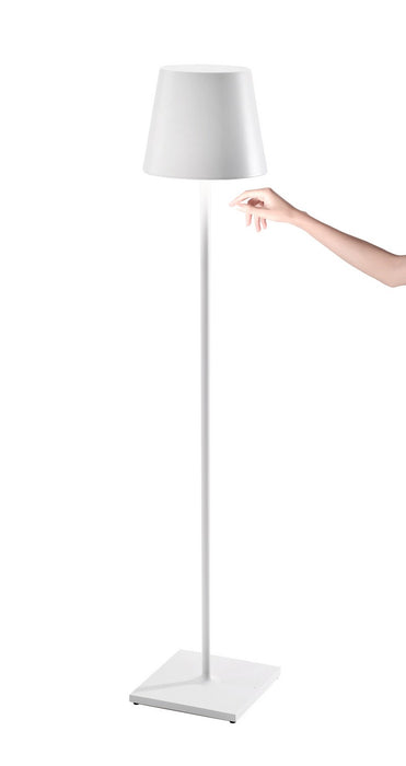 Zafferano LD0360B3 LED Floor Lamp, White
