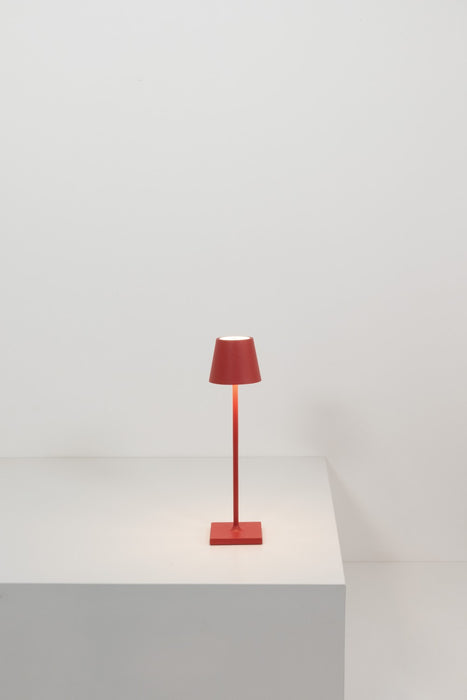 Zafferano LD0490F3 LED Table Lamp, Red