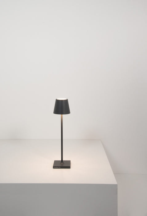 Zafferano LD0490N3 LED Table Lamp, Dark Grey