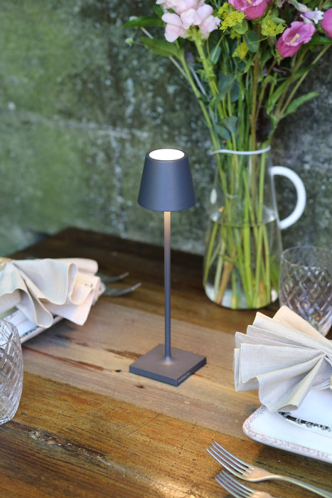 Zafferano LD0490N3 LED Table Lamp, Dark Grey