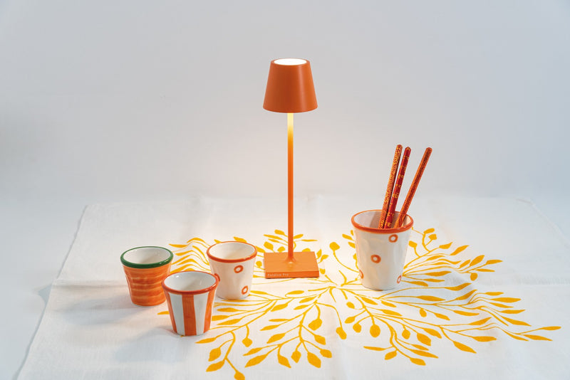 Zafferano LD0490Z3 LED Table Lamp, Light Orange