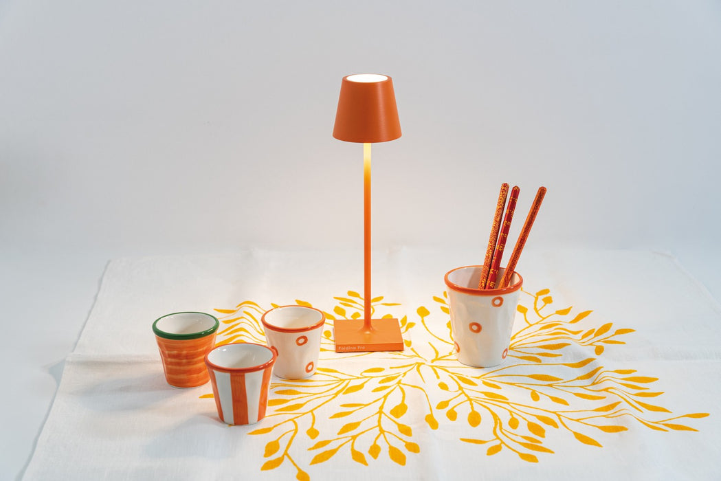 Zafferano LD0490Z3 LED Table Lamp, Light Orange