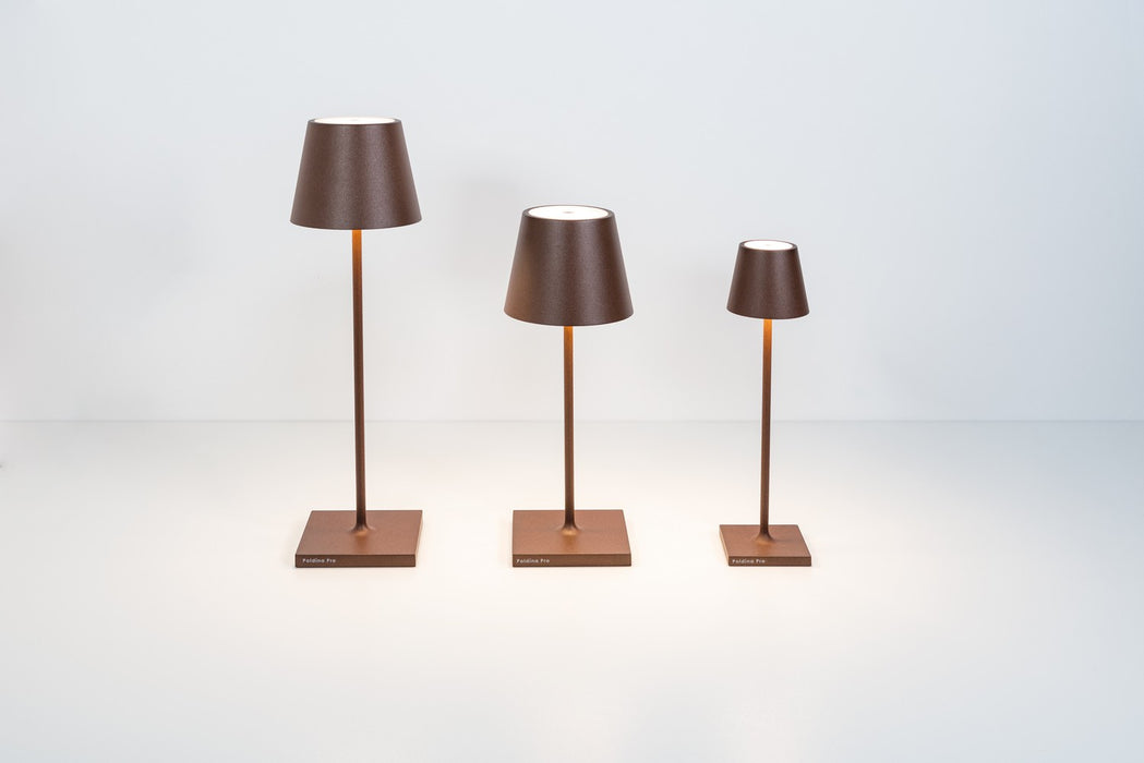 Zafferano LD0490R3 LED Table Lamp, Rust