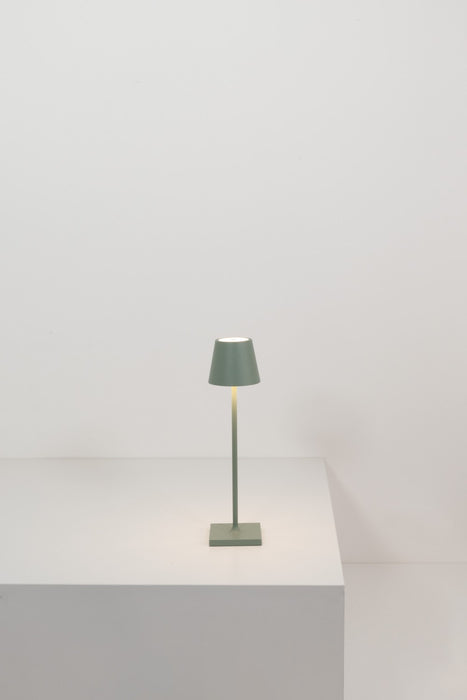 Zafferano LD0490G3 LED Table Lamp, Sage