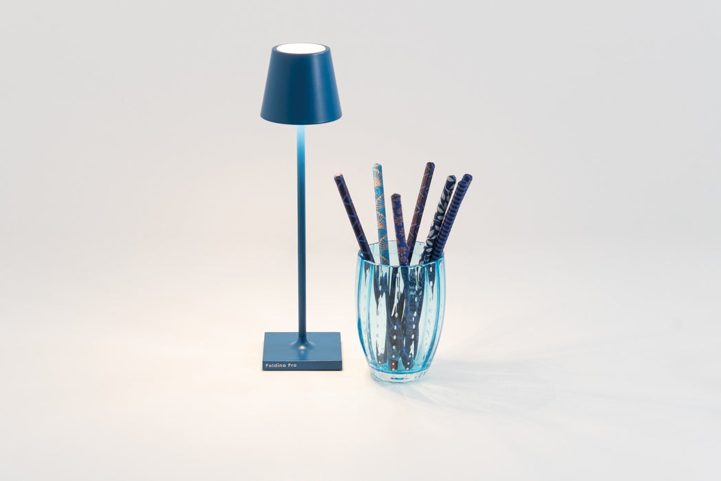 Zafferano LD0490K3 LED Table Lamp, Capri Blue