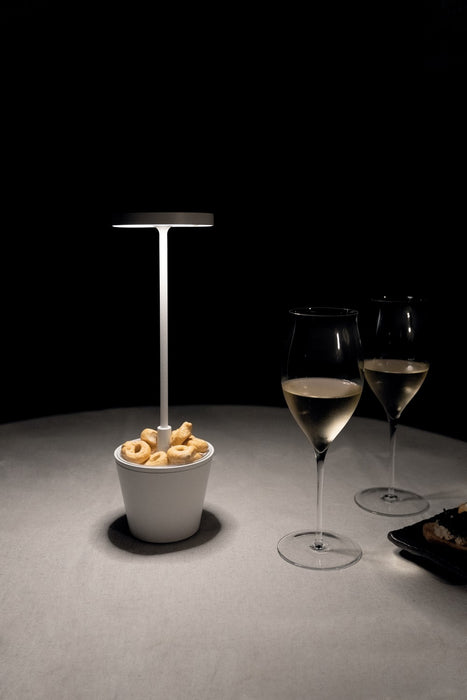 Zafferano LD0420B4 LED Table Lamp, White