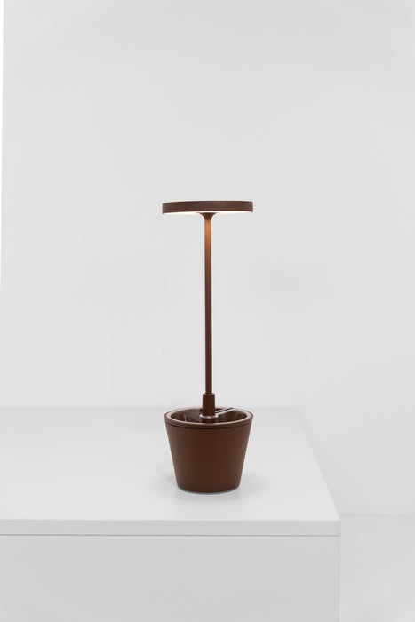 Zafferano LD0420R4 LED Table Lamp, Rust