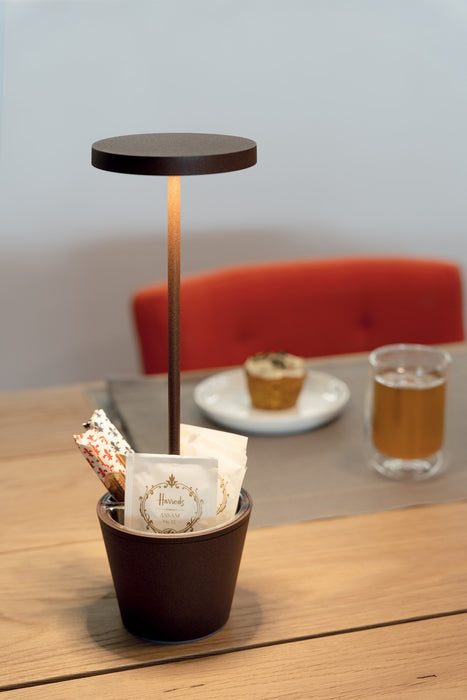Zafferano LD0420R4 LED Table Lamp, Rust