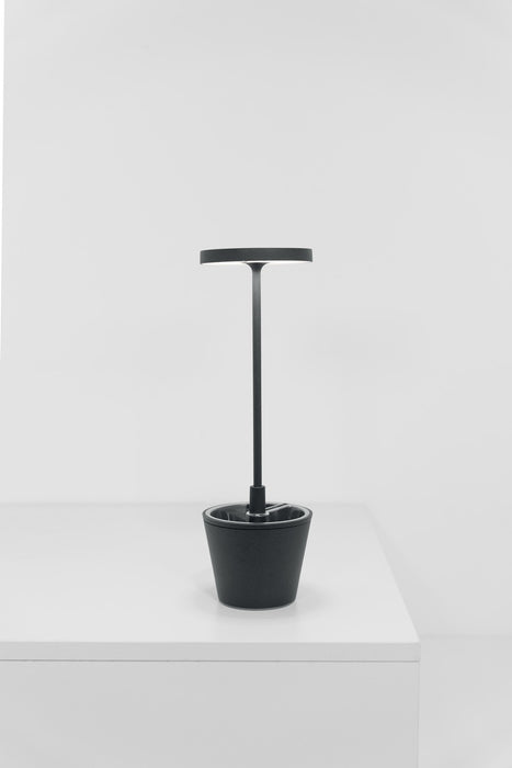 Zafferano LD0420N4 LED Table Lamp, Dark Grey