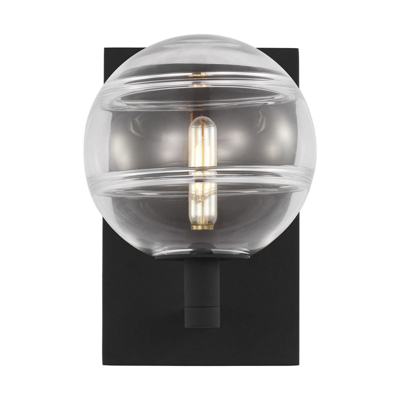 Visual Comfort Modern 700WSSDNCB-LED927 LED Wall Sconce, Nightshade Black