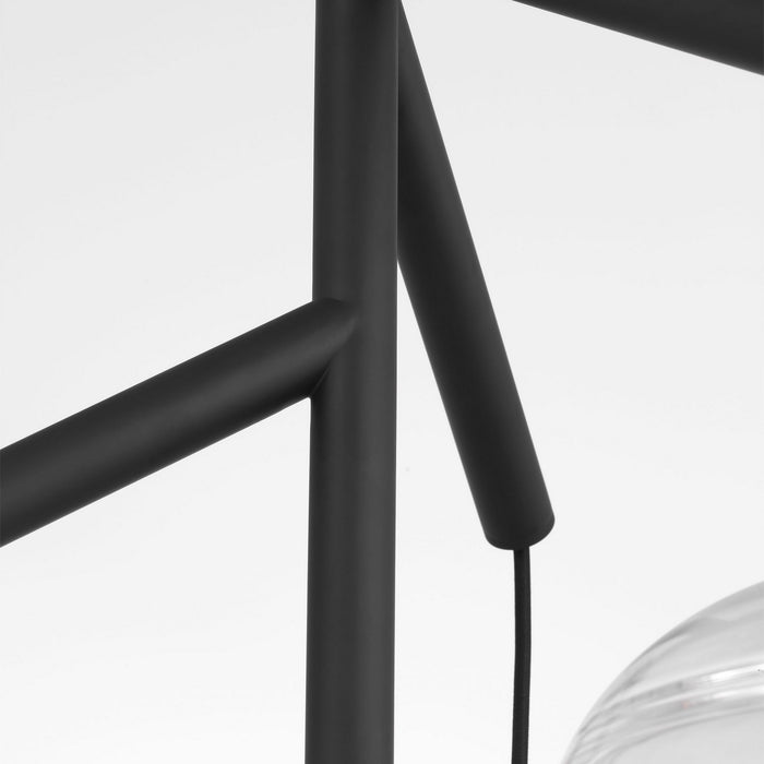 Visual Comfort Modern 700SDNMPL2CB Eight Light Chandelier, Nightshade Black