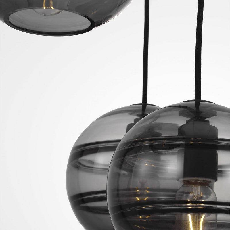 Visual Comfort Modern 700SDNMPL2KB Eight Light Chandelier, Nightshade Black