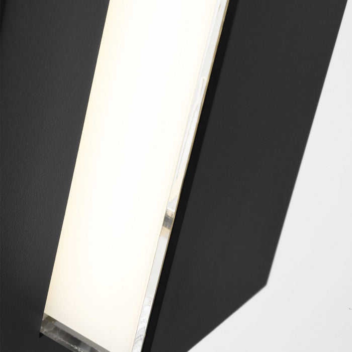 Visual Comfort Modern 700OWASP93015DBUNVSLF LED Outdoor Wall Mount, Black