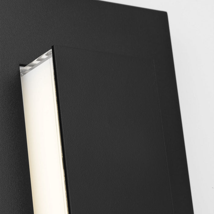 Visual Comfort Modern 700OWASP93036DBUNVSLFSP LED Outdoor Wall Mount, Black