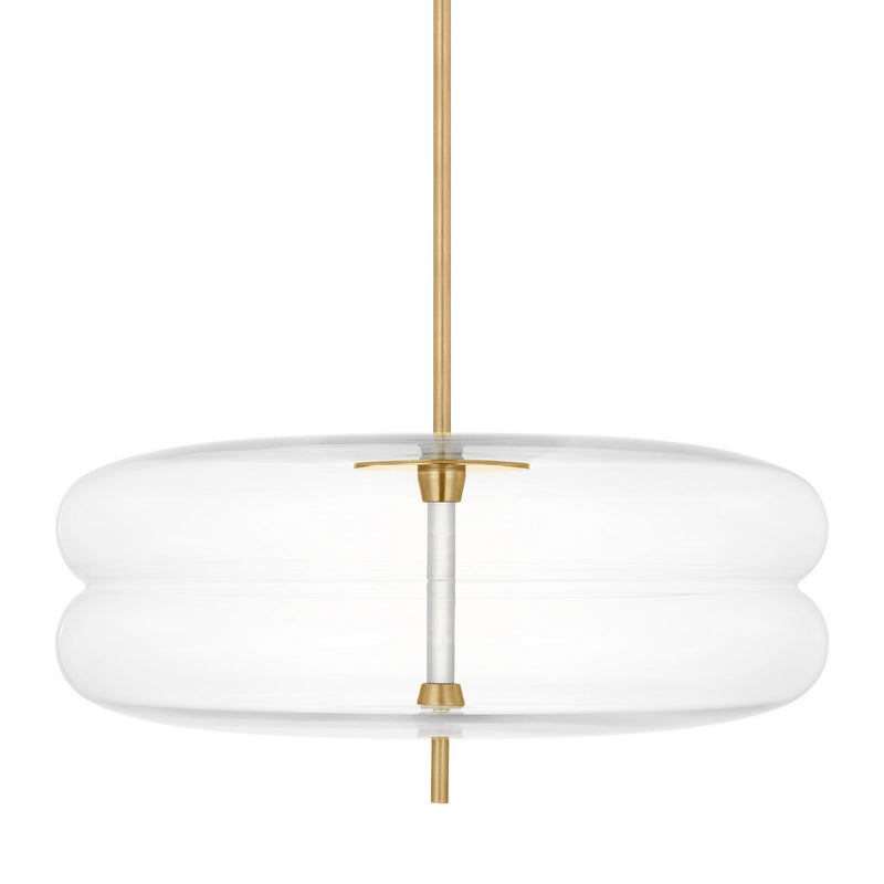 Visual Comfort Modern SLPD31027CNB LED Pendant, Natural Brass
