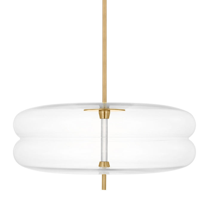 Visual Comfort Modern SLPD31027CNB LED Pendant, Natural Brass