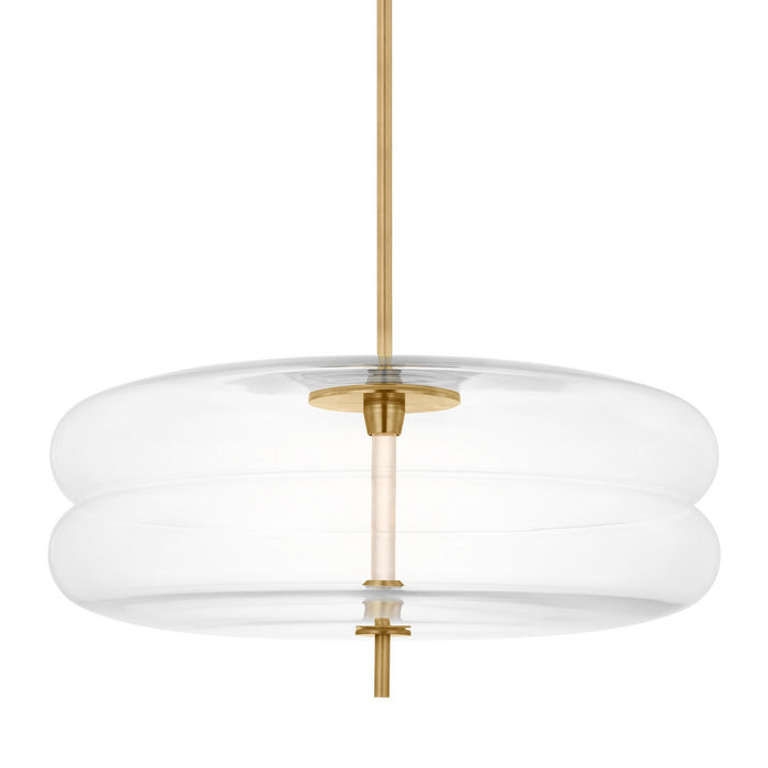 Visual Comfort Modern SLPD31027CNB LED Pendant, Natural Brass